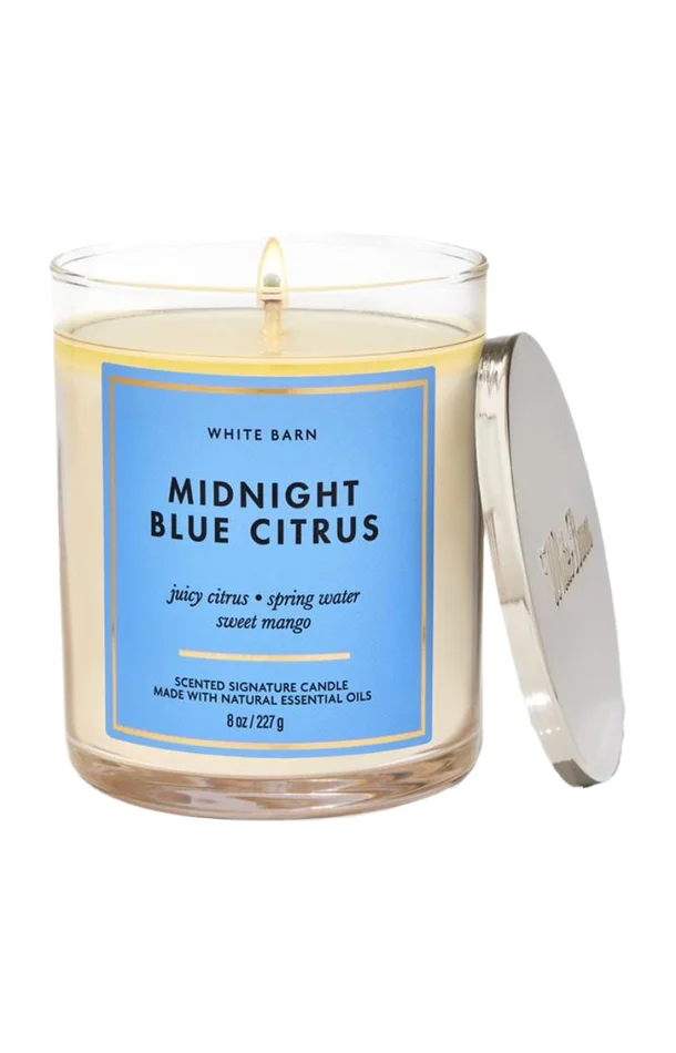 Bougie parfumée – Midnight Blue Citrus – Agrumes & mangue – 227 g