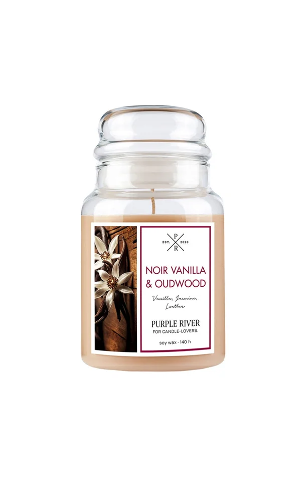 Bougie parfumée – Noir Vanilla & Oudwood – Vanille & orchidée – 623 g