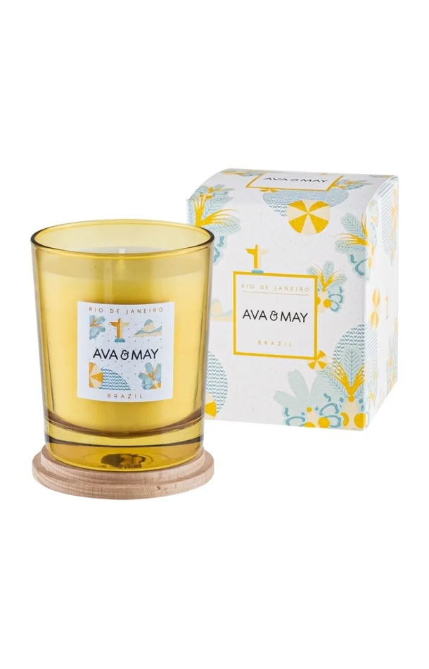 Bougie parfumée – Rio de Janeiro – Lilas & mandarine – 180 g
