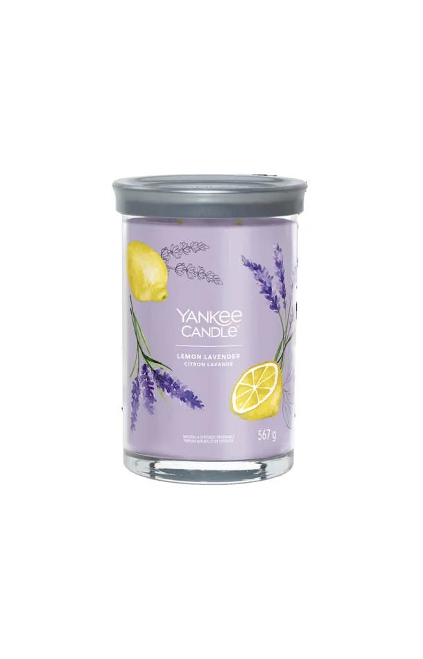 Bougie signature jarre – Citron lavande – Grand modèle – 567 g