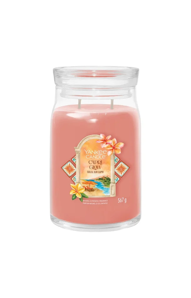 Bougie signature jarre – Soleil sur capri – Grand modèle – 567 g