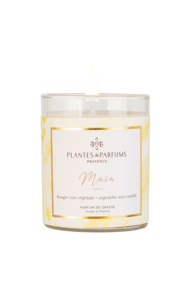 Bougie végétale parfumée – Maïa – Sève de pin – 180 g