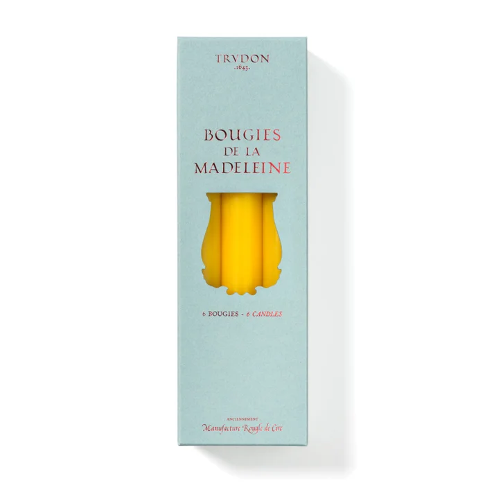 Bougies de la Madeleine – Chandelles x6 – Maïs