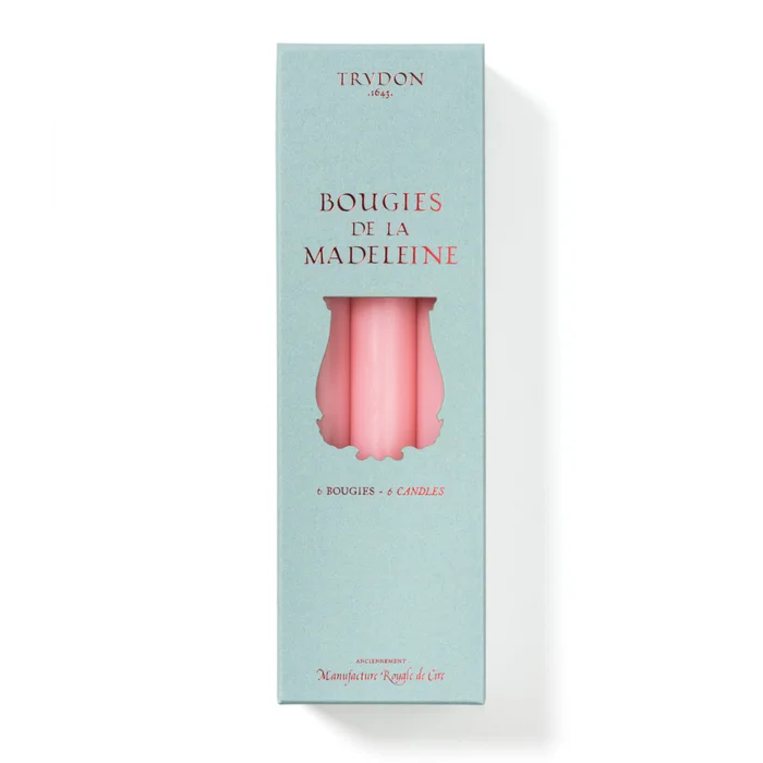 Bougies de la Madeleine – Chandelles x6 – Rose