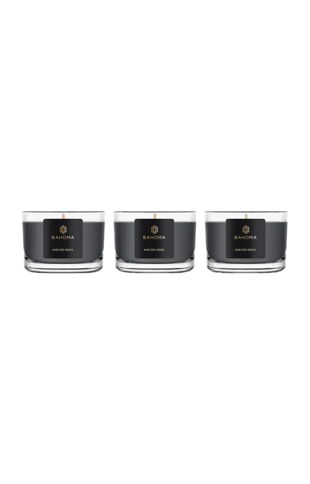 Bougies parfumées – Ames des Indes – Bergamote & jasmin – 3 x 80 g