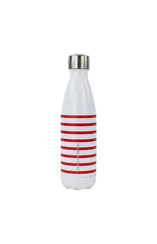 Bouteille isotherme – Marinière – Rouge – 500 ml