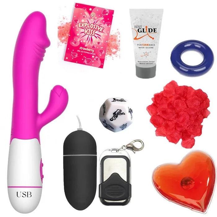 Box plaisir des amoureux – Nuit vibrante – 8 produits