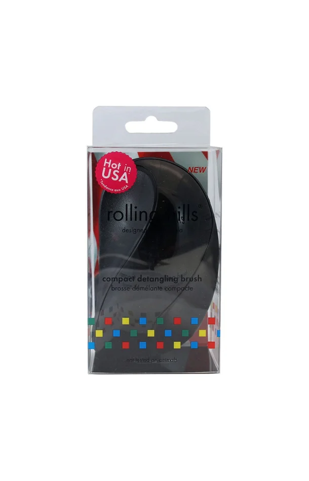 Brosse démêlante compacte – Noir & bleu