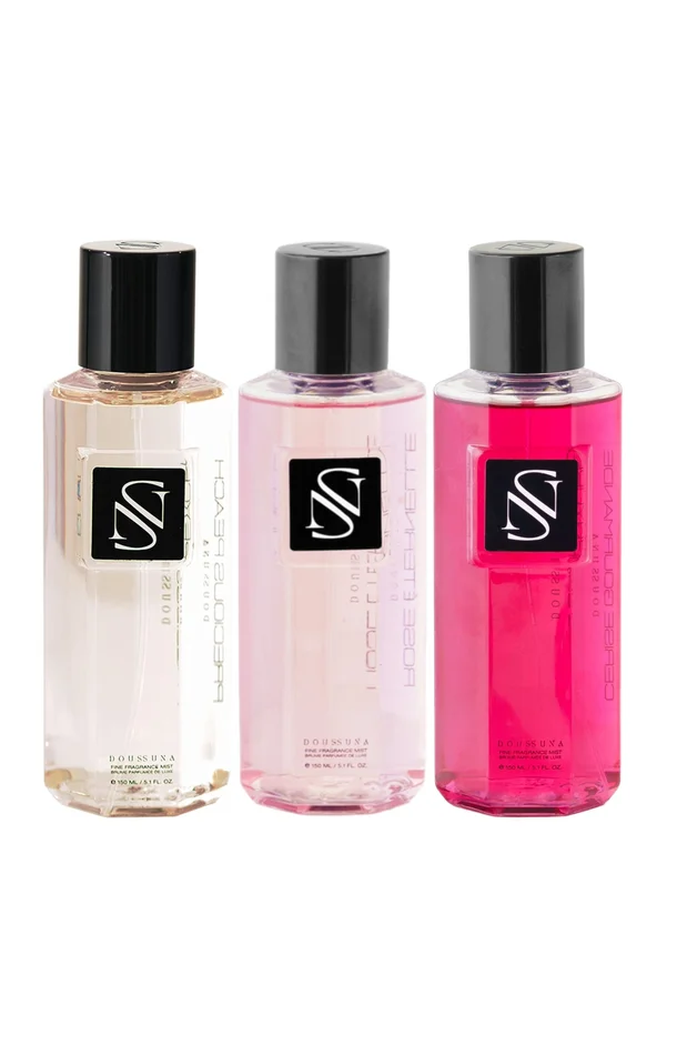 Brumes parfumées – Precious peach, Candylicious & Cerise gourmande – 3 x 150 ml