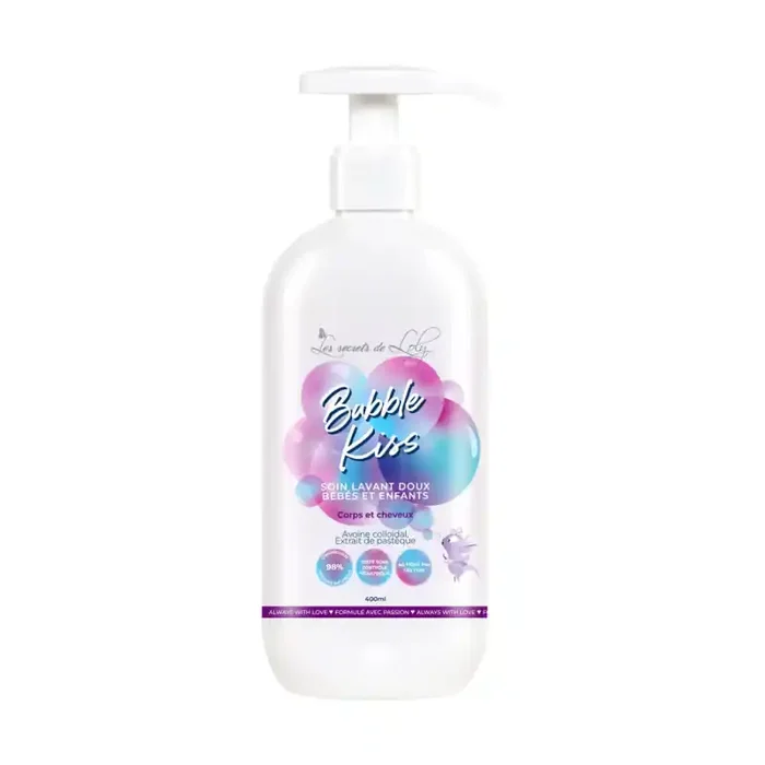 Bubble Kiss Soin lavant doux bébés et enfants – Corps et cheveux 400ml Les Secrets de Loly