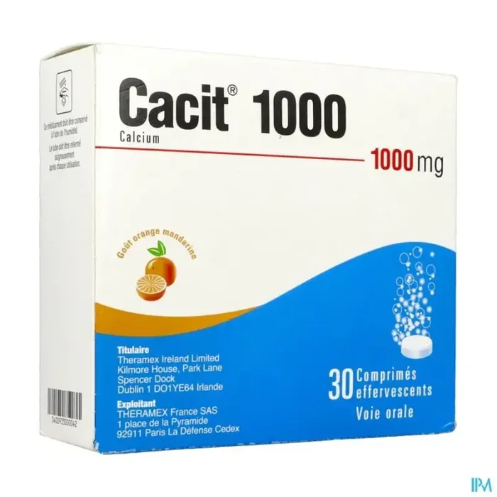 Cacit 1000mg comprimé effervescent 30