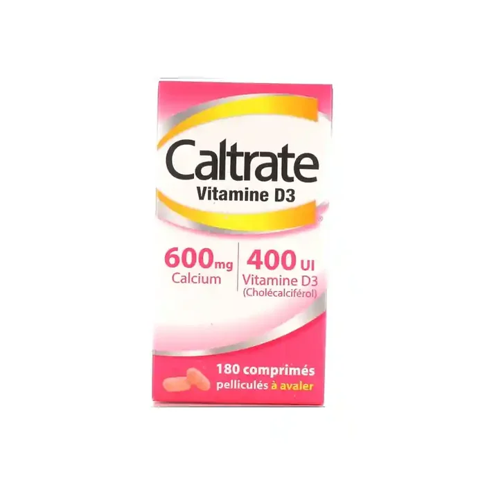 Caltrate vitamine D3 600 mg/400 UI 180 comprimes