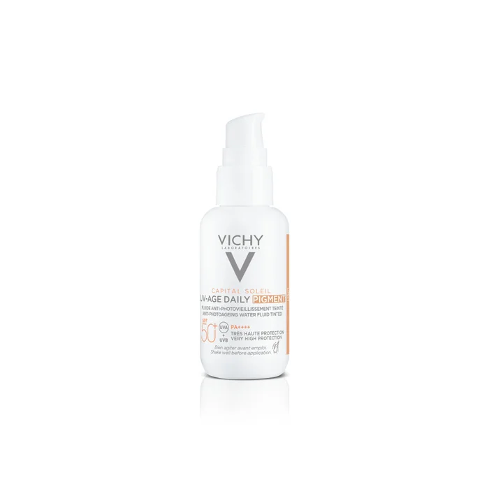 Capital Soleil UV Age Daily Teinté SPF 50+ – Fluide Solaire Anti-Âge Teinté – Tous Types de Peaux – 40 ml