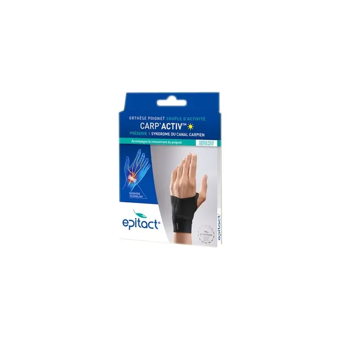 CARP‘ACTIV ORTHESE POIGNET SOUPLE GAUCHE TAILLE S EPITACT