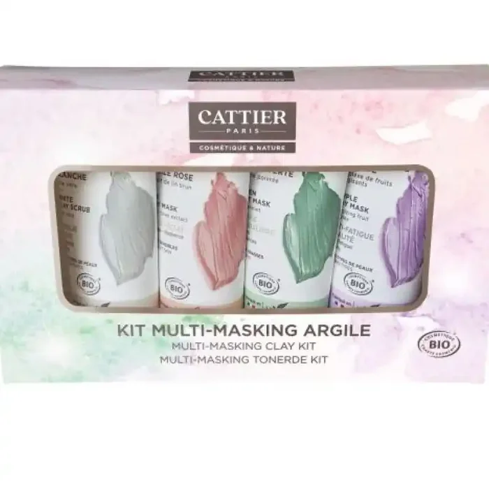 Cattier Coffret multi-masques Argile 4×30 mL