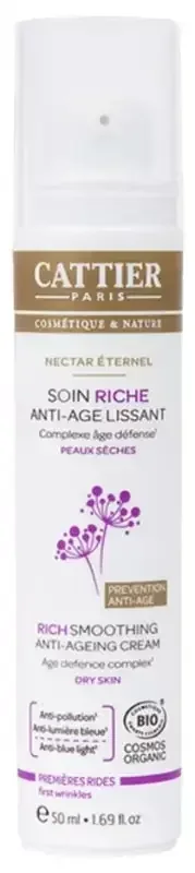 Cattier Soin Riche Anti-Âge Lissant – Nectar Éternel – 50 ml