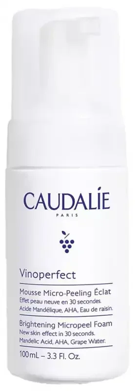 Caudalie Vinoperfect Mousse Micro-Peeling Éclat Effet Peau Neuve 100 ml