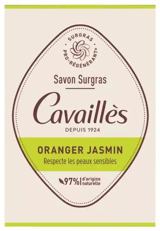 Cavaillès Savon Surgras Oranger Jasmin Peaux Sèches 100 g