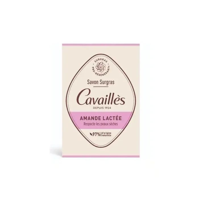 Cavaillès SAVONS SOLIDES – Savon Surgras Amande Lactée – Peaux Sèches, 200g