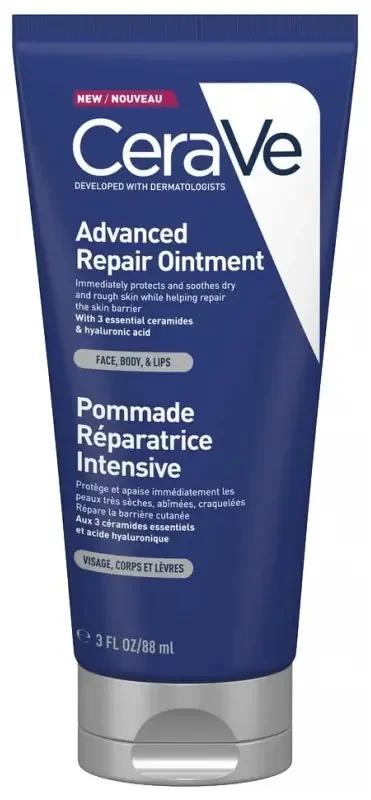 CeraVe Pommade Réparatrice Intensive Visage et Corps Peaux Très Sèches Abîmées 88 ml