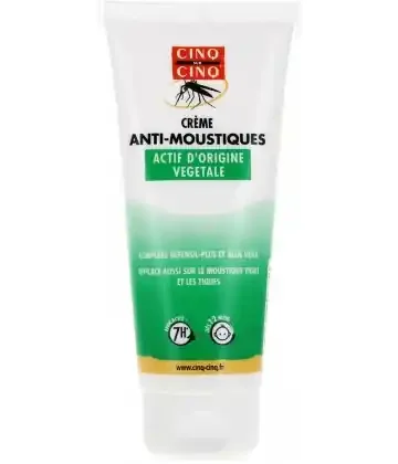 Cinq sur Cinq Natura Crème Anti-Moustiques Peaux Sensibles et Atopiques 100 ml
