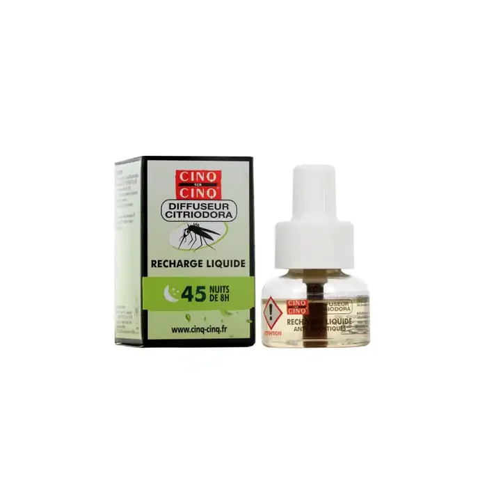 CINQ SUR CINQ RECHARGE DIFFUSEUR CITRIODORA ANTI MOUSTIQUES 45 NUITS