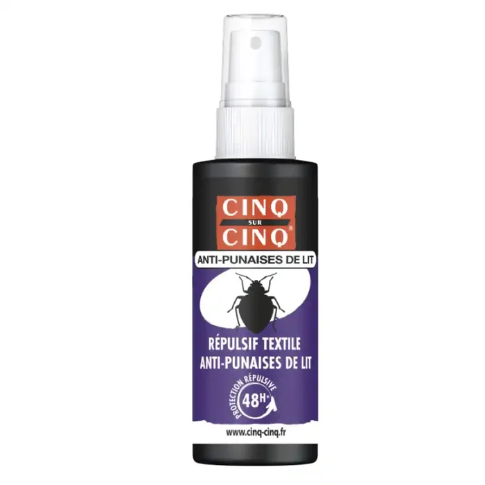 CINQ SUR CINQ REPULSIF TEXTILE ANTI PUNAISES DE LIT 50ML