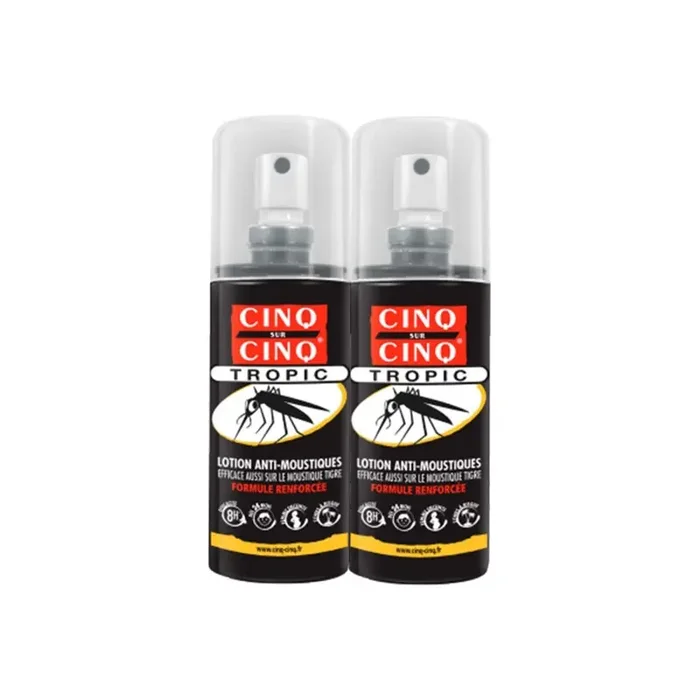 Cinq sur Cinq spray Tropic lotion anti-moustiques lot de 2x75ml