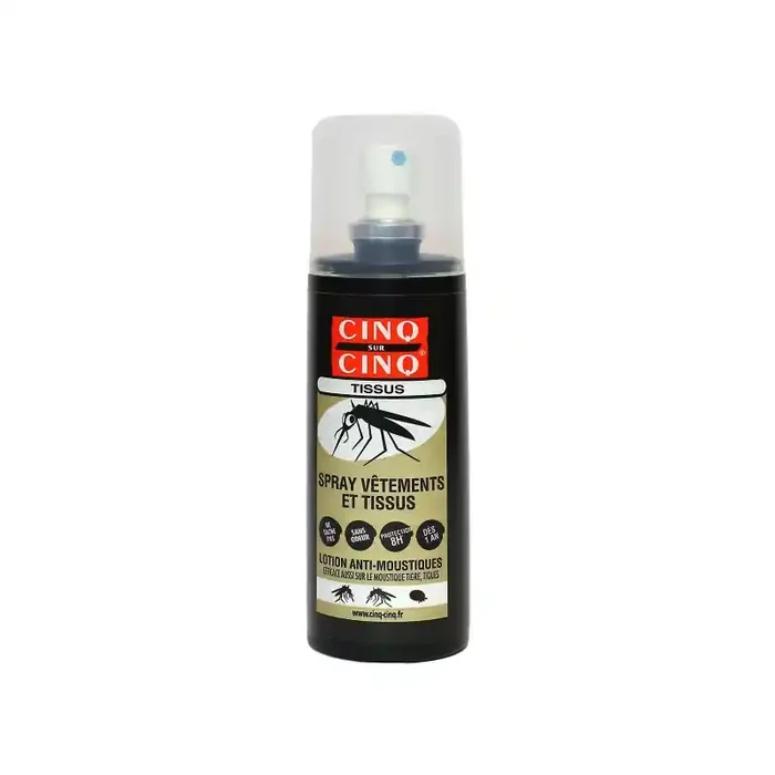 CINQ SUR CINQ SPRAY VETEMENTS ET TISSUS ANTI-MOUSTIQUES 100ML