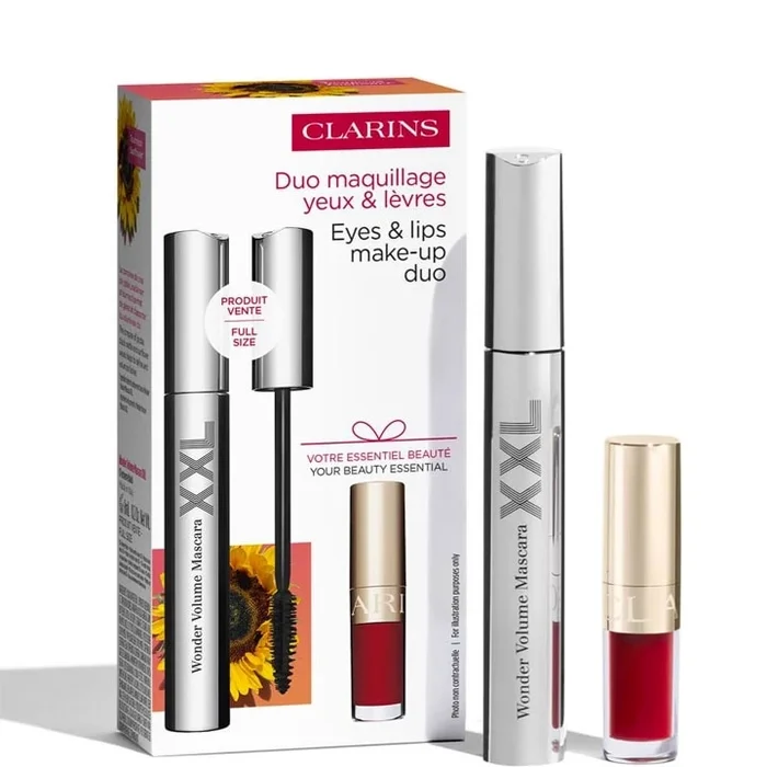 CLARINS Coffret Mascara Coffret Maquillage – Duo Maquillage Yeux et Lèvres