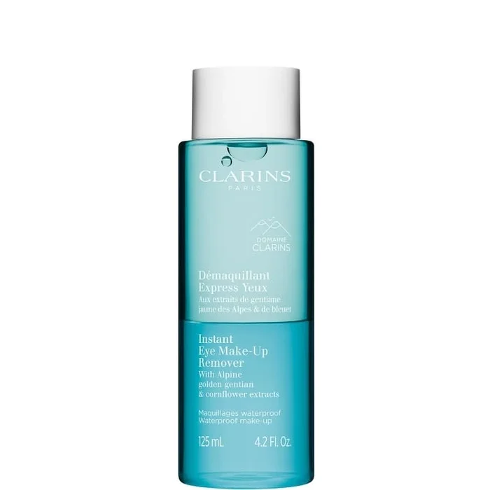 CLARINS Démaquillant Express Yeux Sensibles – Aux Extraits de Gentiane Jaune des Alpes & de Bleuet