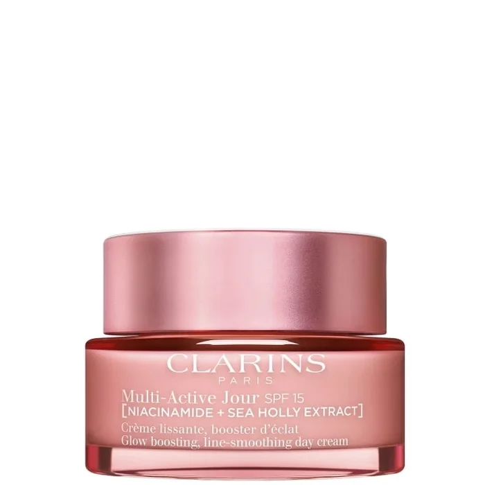 CLARINS Multi-Active Jour SPF 15 Crème lissante, booster d’éclat – Toutes Peaux