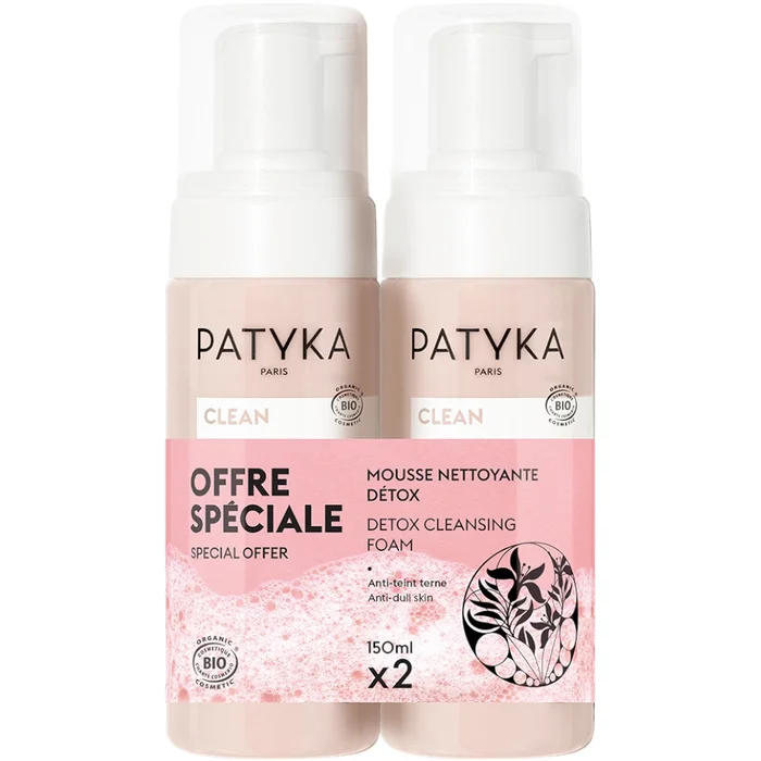 Clean – Duo Mousse Nettoyante Détox 2x 150 ml