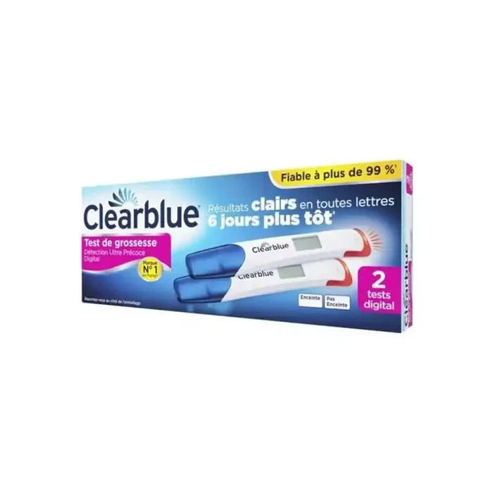 Clearblue test de grossesse digitale ultra precoce lot de 2