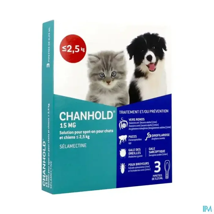 Clement thekan chanhold 15mg spot on chat chien -2kg5 3