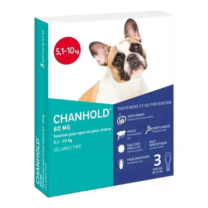 Clement thekan chanhold 60mg spot on chien 5kg1/10kg 3