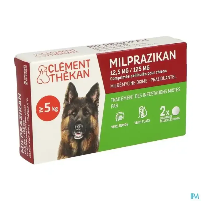 Clement thekan milprazikan 12mg5/125mg chien comprimé 2
