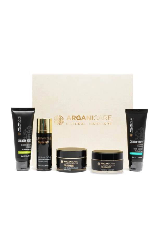 Coffret anti-rides – Collagène & acide hyaluronique – Peaux matures – 5 produits