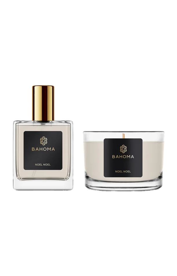 Coffret bougie parfumée & parfum d’ambiance – Noël Noël – Mandarine & Vanille – 2 produits
