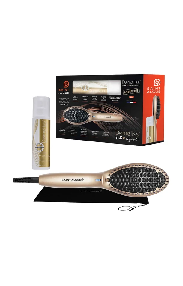Coffret brosse lissante & soin kératine – Silk Effect – 2 produits