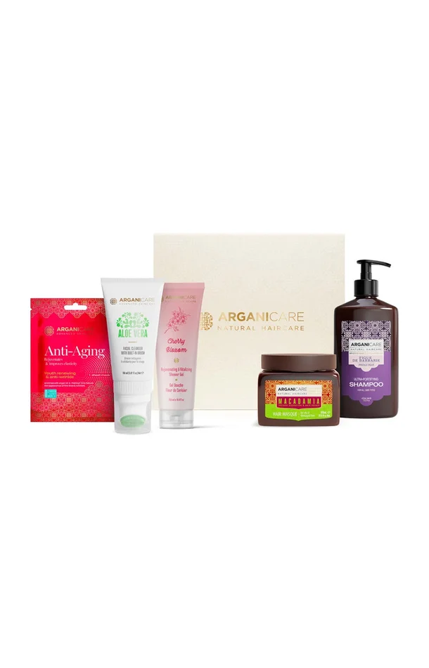 Coffret Corps, visage & cheveux – Aloe Vera, Figue de Barbarie & Macadamia – 5 produits