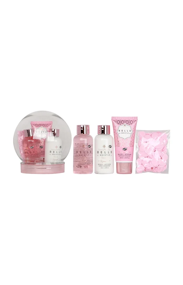 Coffret de bain – Belle & Whistle Pink – 4 produits