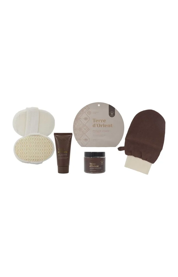 Coffret exfoliant – Terre d’Orient – Corps – 5 produits