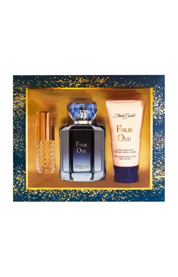 Coffret Folie Oud Eau de parfum – Floral boisé oriental – 3 produits