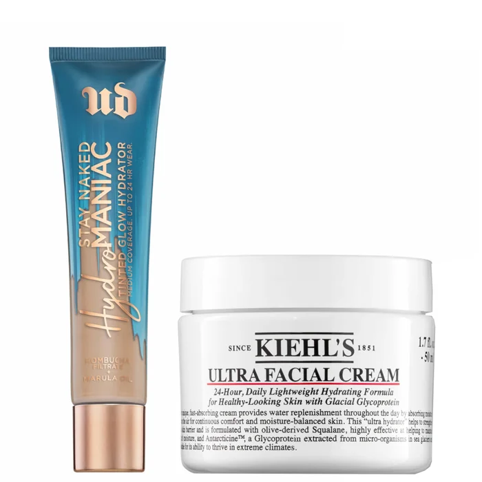 Coffret Hydratant Teinté Urban Decay x Crème pour le visage Ultra Facial Kiehl's 50 ml (Nuances variées)