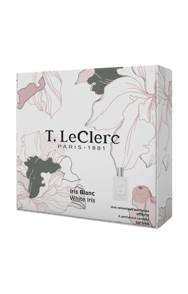 Coffret Iris Blanc Eau de parfum & céramique – Floral – 50 ml