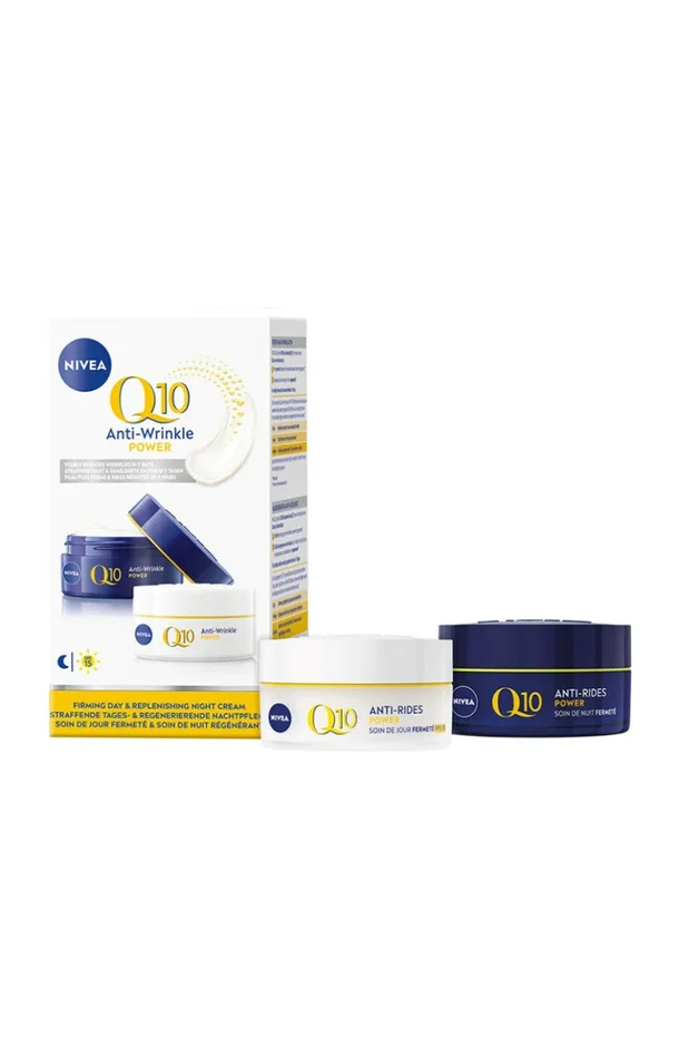 Coffret jour & nuit – Hydratant & raffermissant – Q10 Power – Peaux matures – 2 x 50 ml
