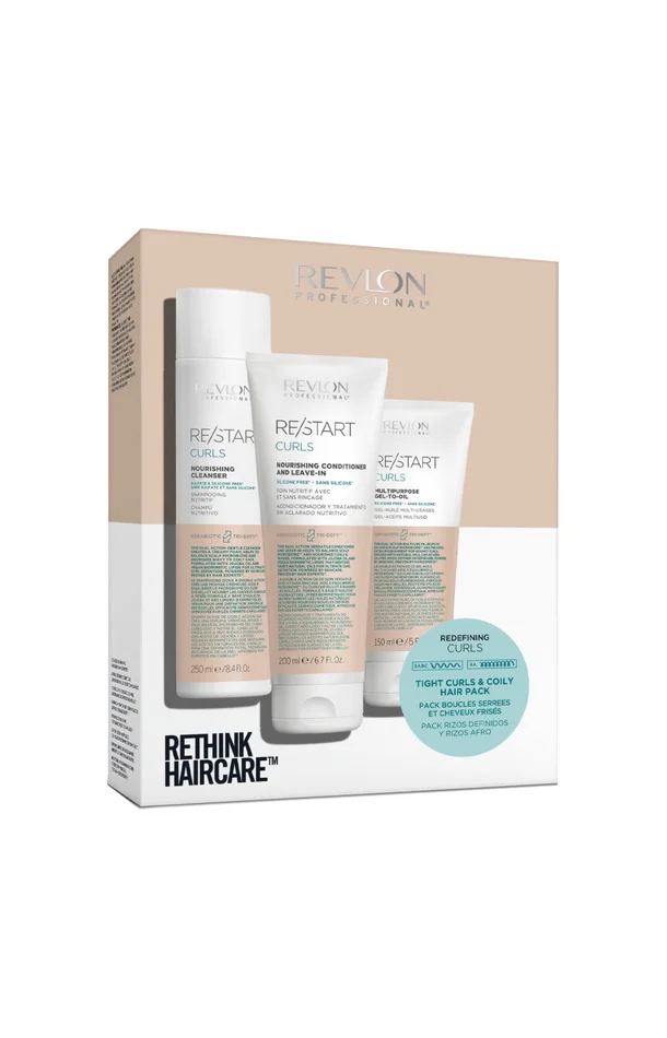 Coffret nourrissant – Re/Start – Cheveux frisés et bouclés – 3 produits