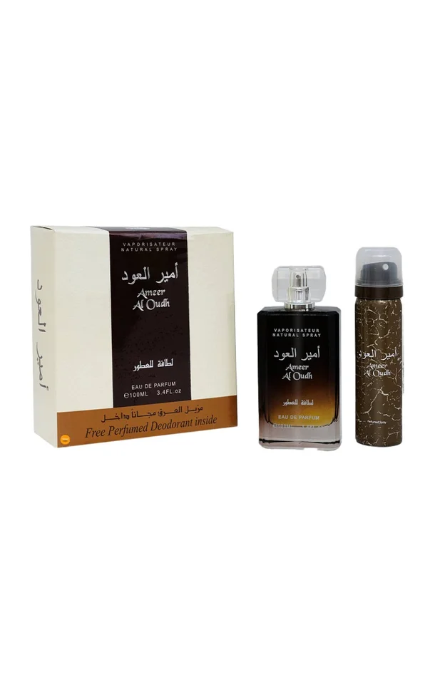 Coffret parfumé Al Oud – Boisé oriental – Mixte – 2 produits