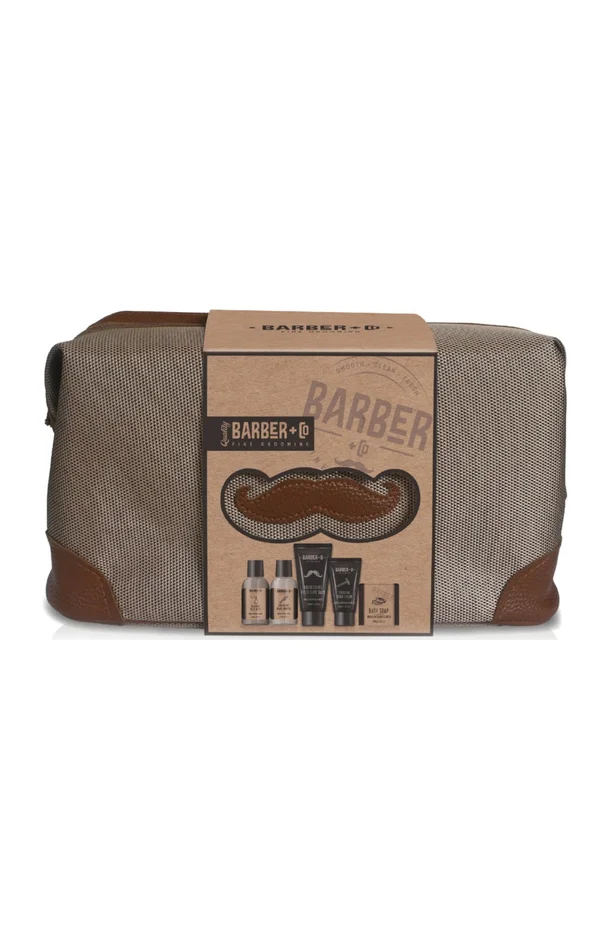 Coffret rasage & trousse de toilette – Barber+Co- Homme – 5 produits